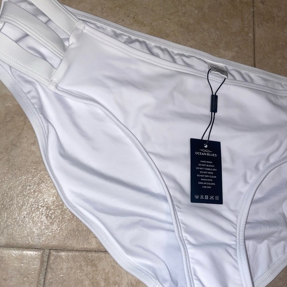 Ocean Blues Women's Strappy Bikini Bottom Full Coverage Swim Briefs XL NWT - Picture 5 of 8